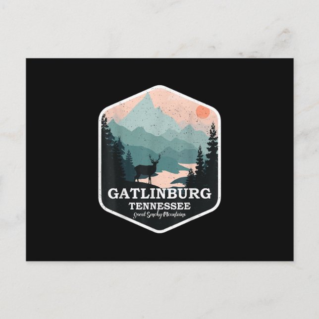 Postal Gatlinburg Tennessee Great Smoky Mountains Senderi (Anverso)