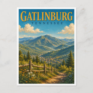 Postal Gatlinburg Tennessee Smoky Mountains GeoSaga