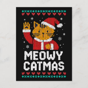 Postal Gatnavidad Meowy