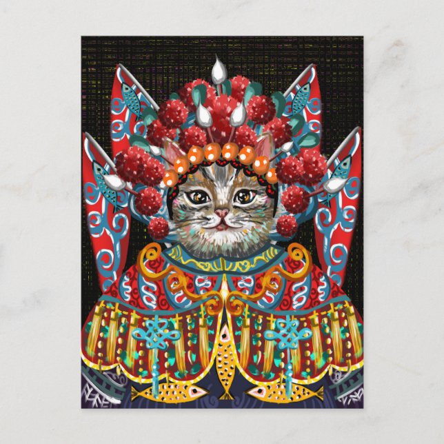 Postal Gato Adorable (Anverso)