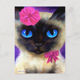 Postal Gato, amanecer y río de vida