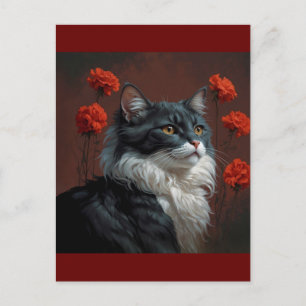 Postal gato artístico