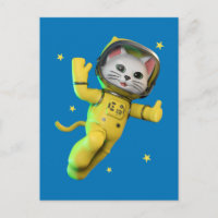 Gato Astronauta Dibujos Animados