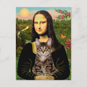 Postal GATO (Atigrado) - Mona Lisa