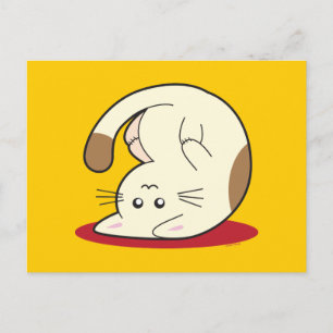 Postal Gato boca abajo