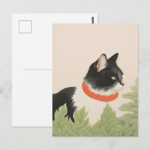 Postal Gato Boho Adorable