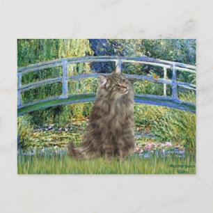 Postal Gato Bosque Noruego - Puente