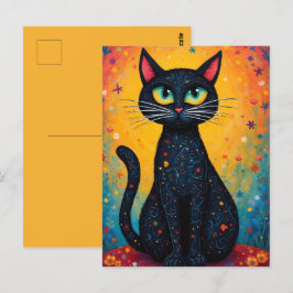 Postal Gato caprichoso