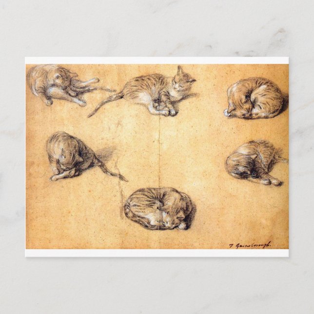 Postal gato-clip-art-8 (Anverso)