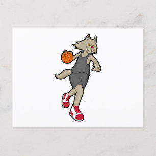 Postal Gato como jugador de baloncesto con baloncesto