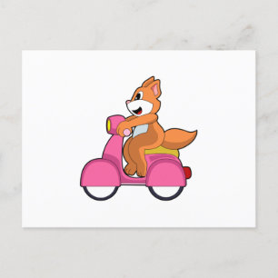 Postal Gato como motociclista con Scooter.PNG