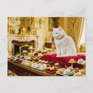 Postal Gato con Colección de Ratones de Lujo