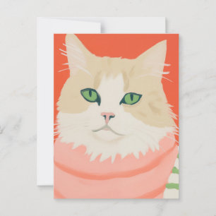 Postal Gato Cute Boho