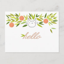 Gato de árbol naranja