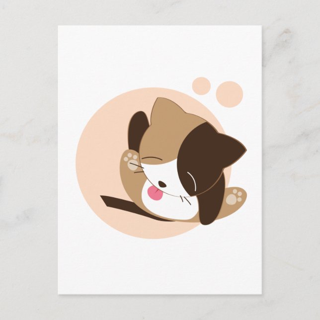 Postal Gato de corte (Anverso)