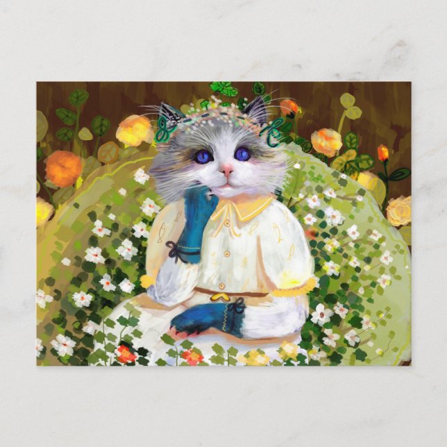 Postal Gato de corte (Anverso)