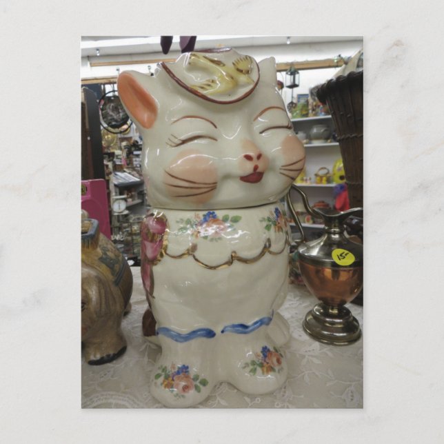 Postal Gato de estilo japonés (Anverso)