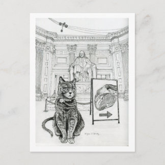 Postal gato de Filadelfia cerca del memorial de Franklin
