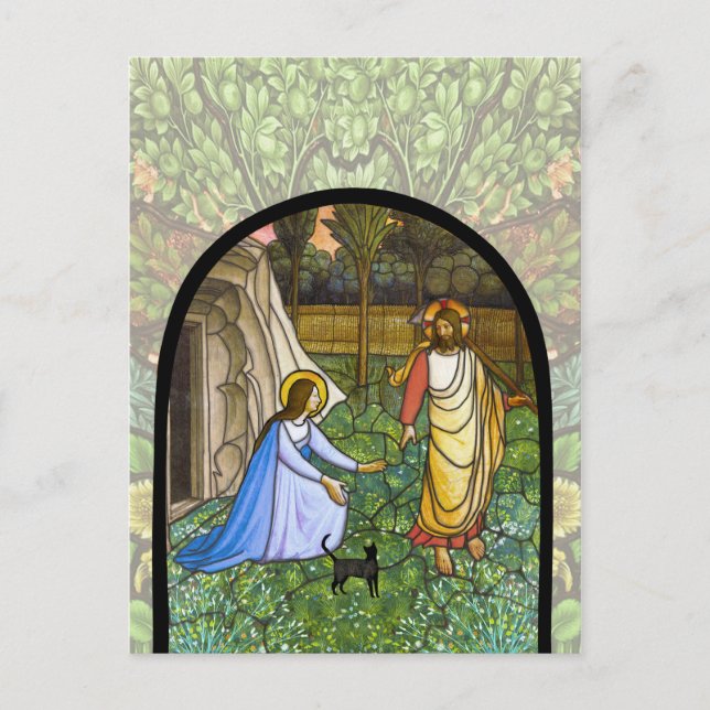 Postal Gato de Fra Angelico (2) (Gato de Yeshua) (Anverso)