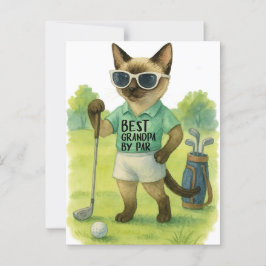 Postal Gato de Golf es el mejor Grand Pa de Par