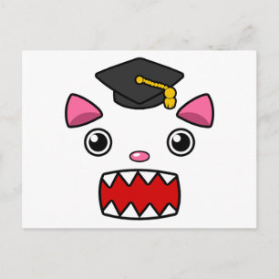 Postal Gato de Graduación Emocionado