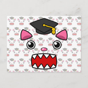 Postal Gato de Graduación Emocionado