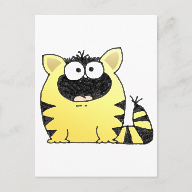 Postal Gato de grasa (Anverso)