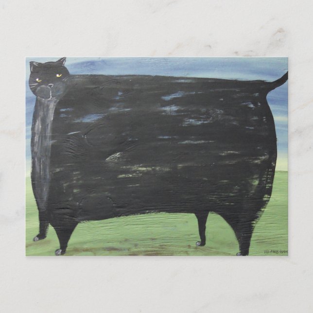 Postal Gato de grasa popular (Anverso)