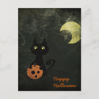 Postal Gato de Halloween