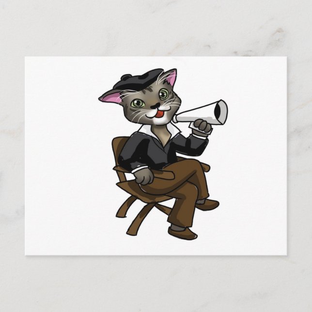 Postal Gato de Hollywood (Anverso)