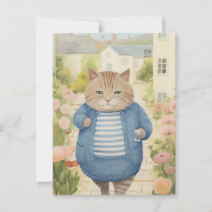 Postal Gato de jardín