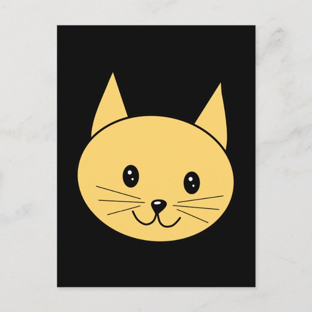 Postal Gato de jengibre. (Anverso)