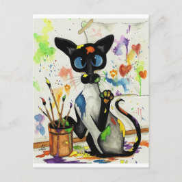 Postal Gato de Kitty Creativo