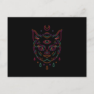 Postal Gato de la Luna