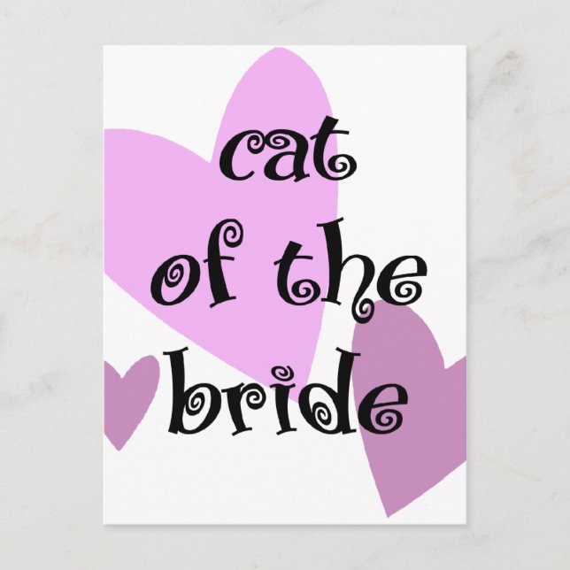 Postal Gato de la Novia (Anverso)