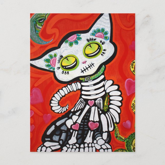 Postal Gato De Los Muertos (Anverso)