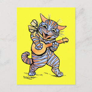 Postal Gato de Louis Wain