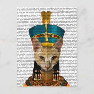 Postal Gato de reina egipcio
