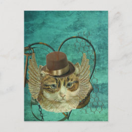 Postal Gato de Steampunk