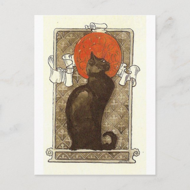 Postal Gato de Steinlein - Art Nouveau (Anverso)