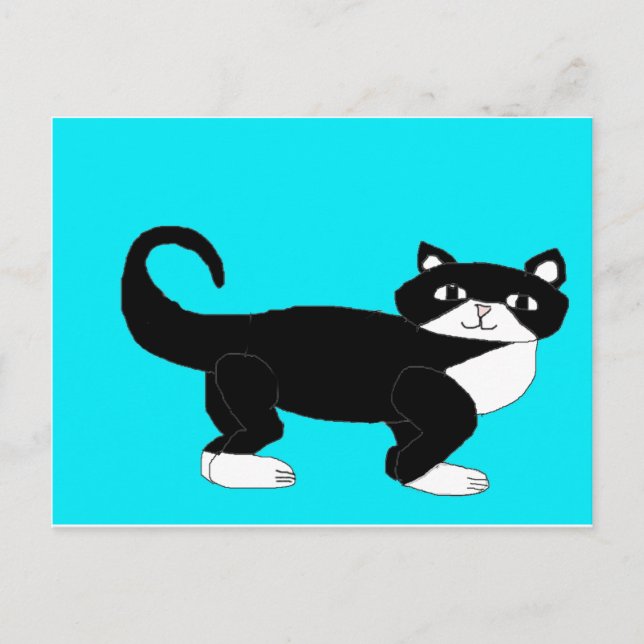 Postal Gato de Tuxedo. (Anverso)