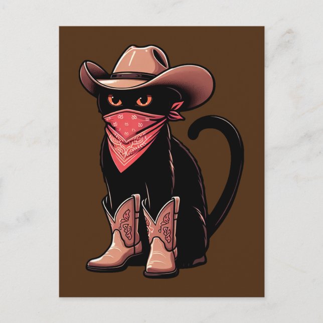 Postal Gato de vaca (Anverso)
