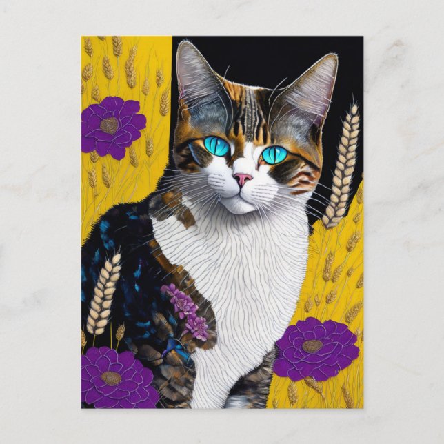 Postal Gato de verano, posttravesía (Anverso)