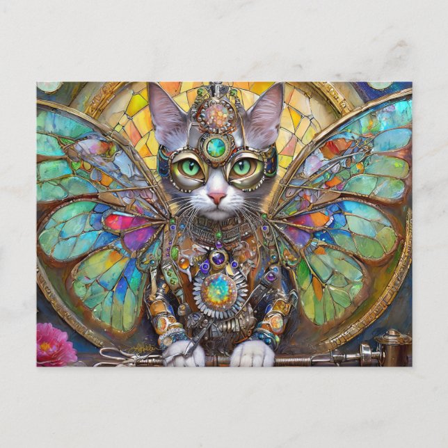 Postal Gato del príncipe Kitty de la Brigada Ala Mariposa (Anverso)
