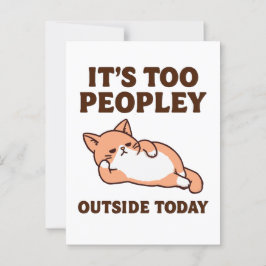 Postal Gato demasiado peopley