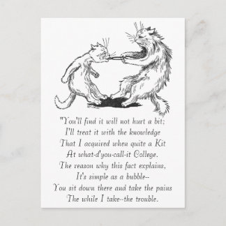 Postal Gato Dentista Tirando Diente