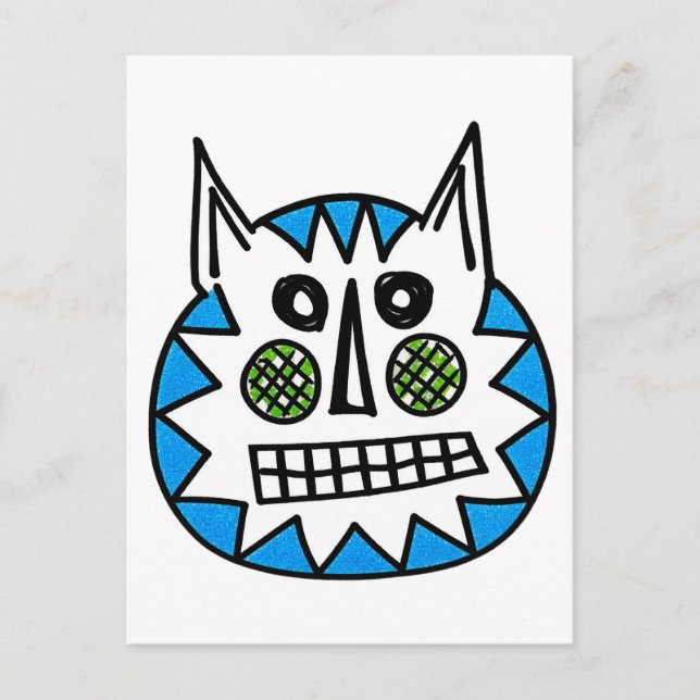 Postal Gato difuso (Anverso)