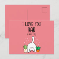 Gato Divertido Te Amo Papá Un Montón