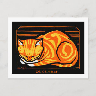 Postal Gato durmiente, Julie de Graag