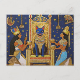 Postal Gato egipcio AI